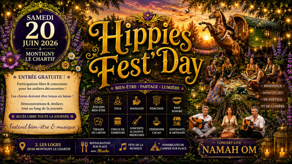 Hippies Fest'Day de Montigny-le-Chartif le 20 juin 2026 Jonathan Caudrelier